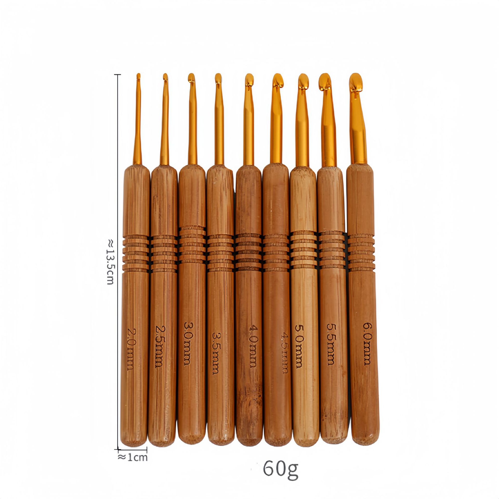 Wooden Crochet Hooks Ergonomic Handle - 1 pièce, crochets à crochet avec