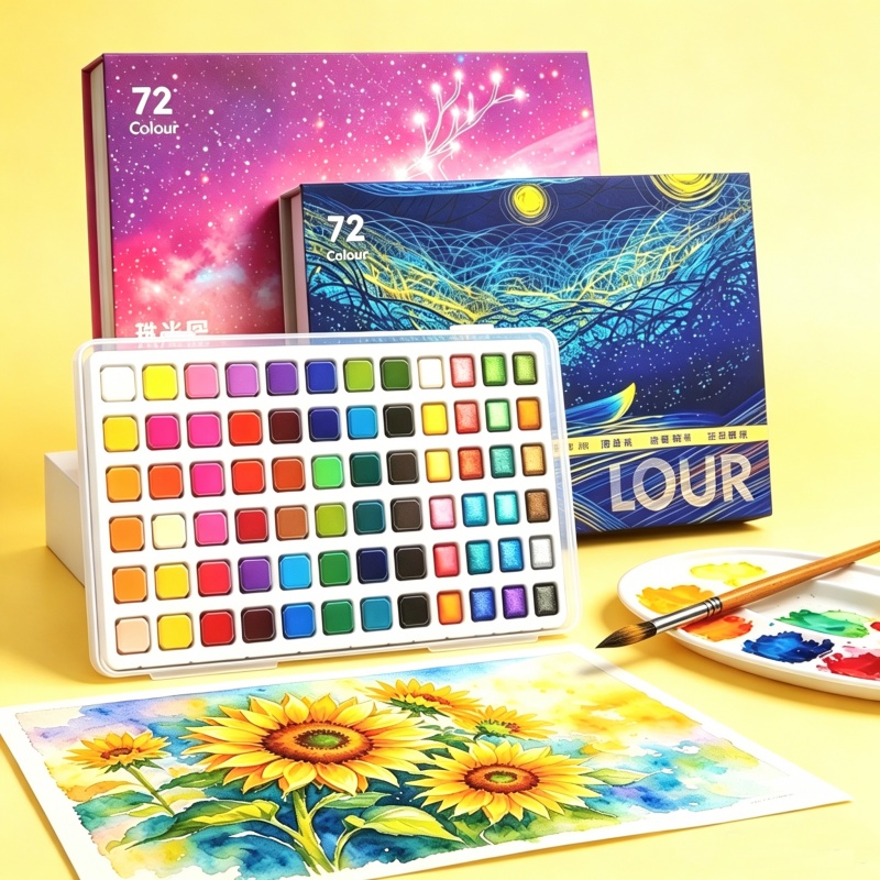 Peinture aquarelle solide et n - Watercolor Paint Set Solid Pigment avis et prix