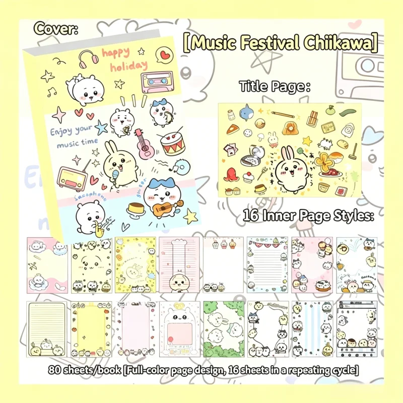 Carnet mignon Chiikawa, 80 feu - Scrapbooking avis et prix