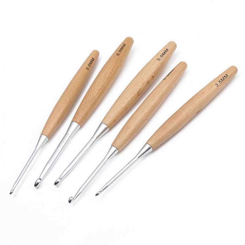 M12K-40 pièces, crochets à cro - Wooden Crochet Hooks Ergonomic Handle avis et prix